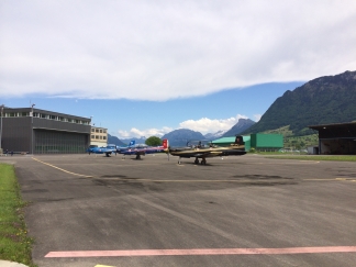 Aircraft at Pilatus Factory in Switzerland